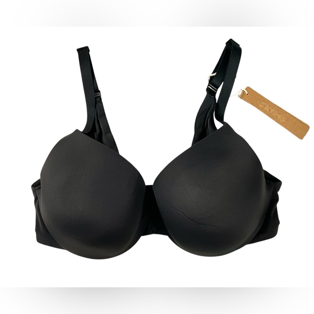 Skims Smoothing  Full Coverage Underwire Bra 34C Onyx Black NWT
